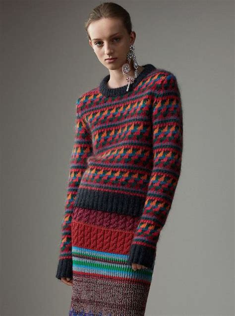 Burberry tactile knitwear